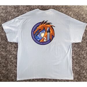 Crew-2 mission Spacex T-Shirt Elon Musk Men's 2XL Light Blue Tee